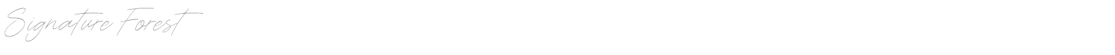 Signature Forest font preview
